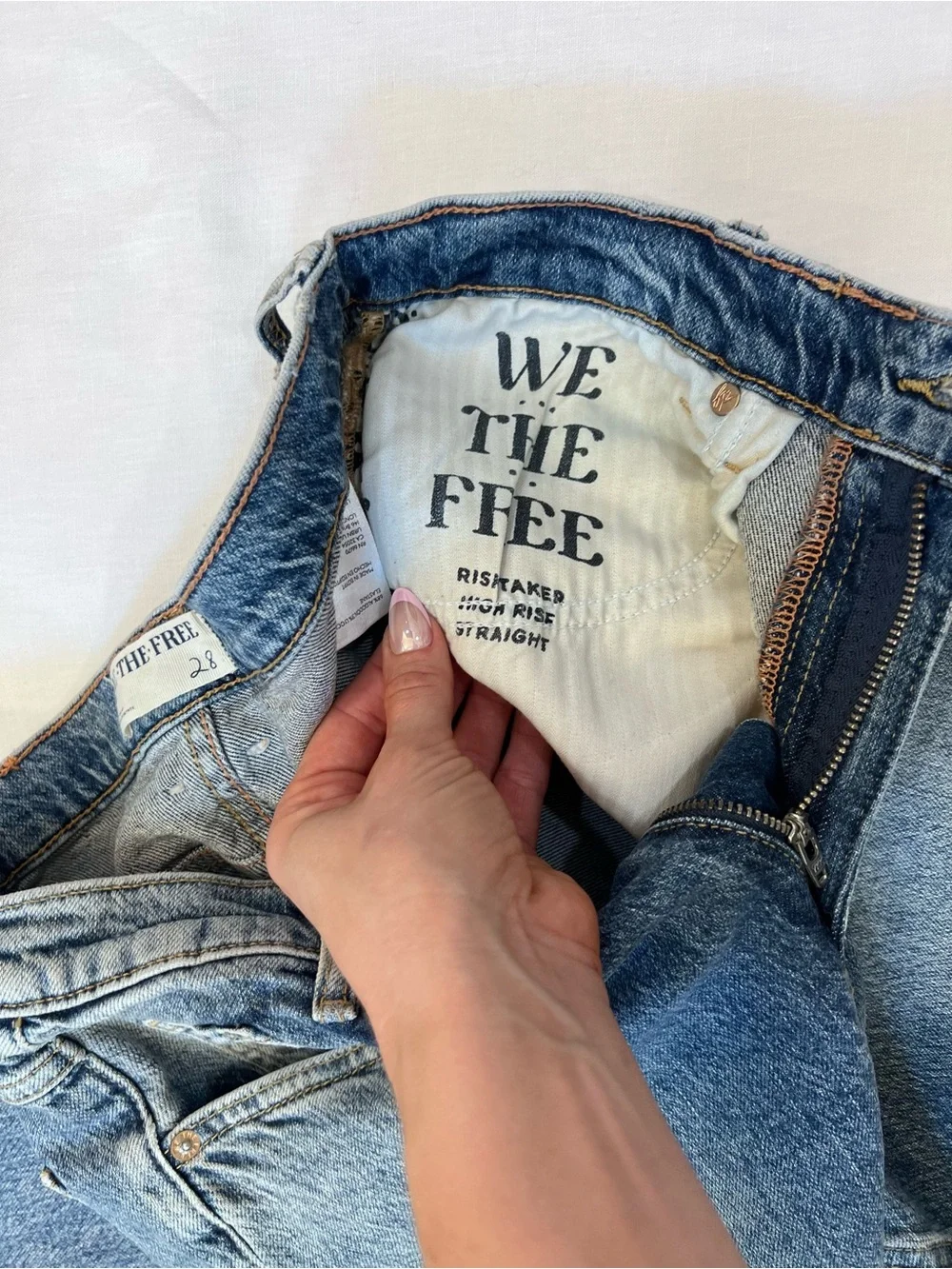 We The Free Risk Taker Raw Hem Straight Jean